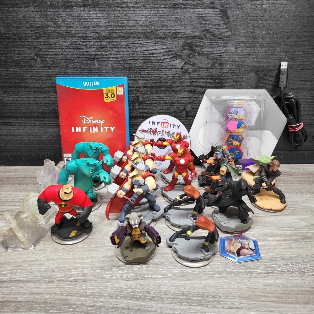 Disney Infinity 1.0 2.0 3.0 Duplicate and imperfect Bundle Great Deal Wii Wii U